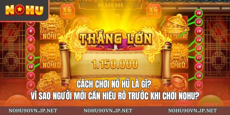 Cách chơi nổ hũ là gì? Vì sao người mới cần hiểu rõ trước khi chơi Nohu?