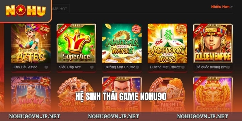 Hệ sinh thái game Nohu90