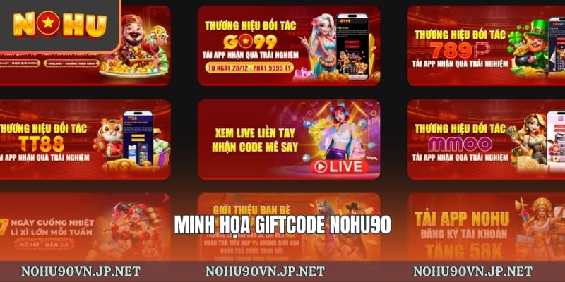 minh họa giftcode Nohu90