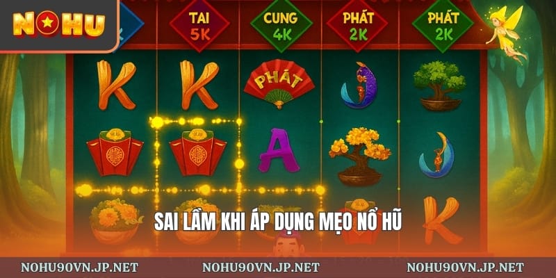sai lầm khi áp dụng mẹo nổ hũ